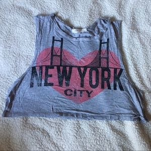 New York City Cropped Tank Top